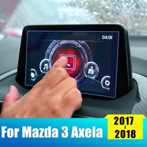 For Mazda 3 Axela 2017 2018 Tempered Glass Car GPS DVD Navigation Screen Protector Film Anti-scratch Sticker Accessories