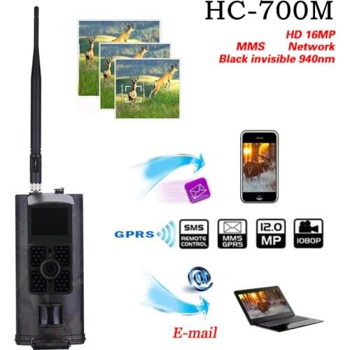 HC-700M trail camera game hunting acorn wild gsm deer mini night vision mms solar 16MP 940nm Trap SUNTEKCAM photo traps 2G
