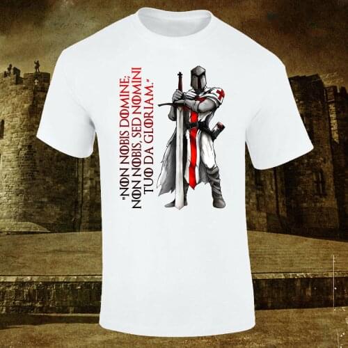 Knights Templar Crusader Teutonic Creed T-Shirt. Summer Cotton Short Sleeve O-Neck Mens T Shirt New S-3XL