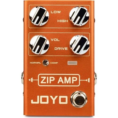 JOYO ZIP AMP Overdrive Pedal Strong Compression Overdrive Tone Perfect for Rocker Electric Guitar Overdrive Effect Pedal R