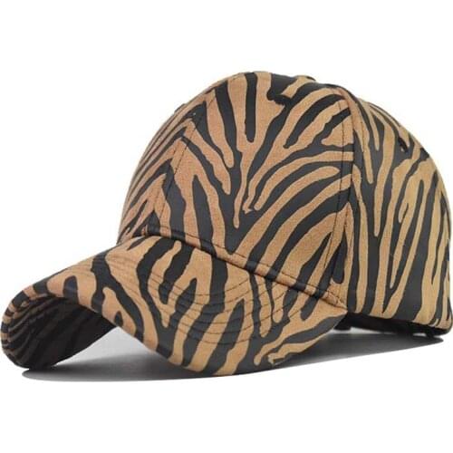 Fashion Summer Zebra pattern Print Baseball Cap For Women Casual Adjustable Cap Hip Hop Snap back Gorras Hombre hats Bone