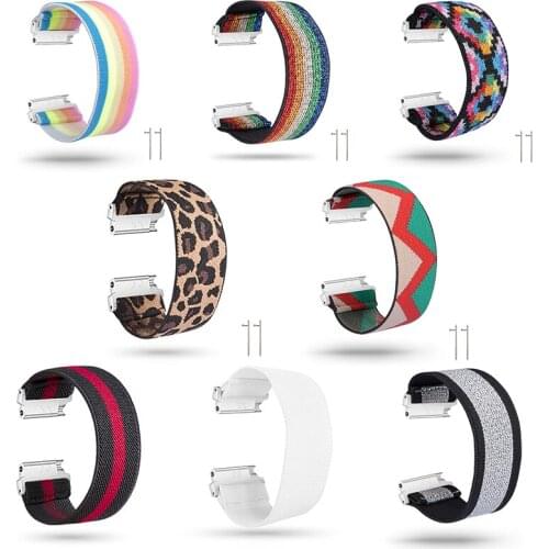 Fashion Printing Nylon Strap For Samsung Galaxy Watch Active2 GearS3 Wrist Strap Soft Elastics Loop Band Adjustable Replace Band