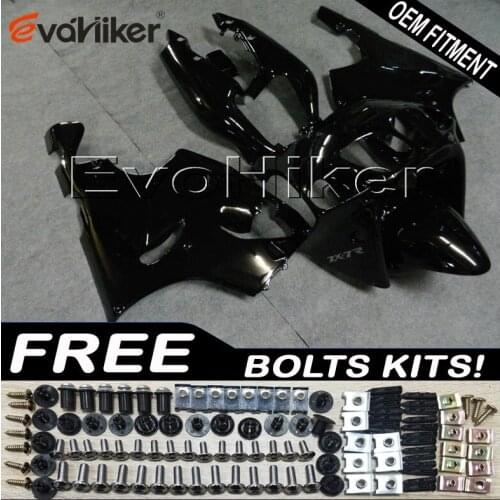 Motorcycle Fairing hull for ZX7R 1996 1997 1998 1999 2000 2001 2002 2003 black ABS Plastic Bodywork Set