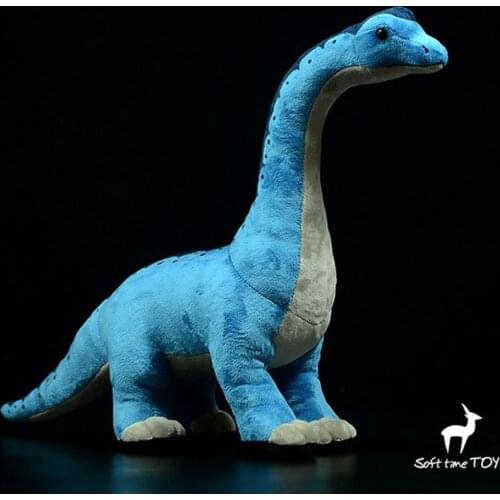 Soft Stuffed Brachiosaurus Dolls Toy Boys Birthday Gifts Real Life Plush Dinosaur Model Present