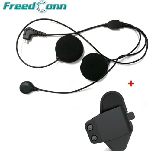 Small Microphone Mic & Bracket Mount Clamp Clip For FreedConn T-MAX Helmet Bluetooth Intercom for Full Face Intergral Helmet