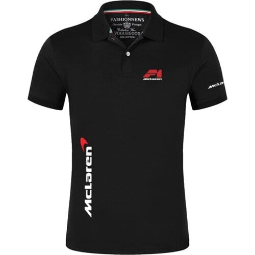 Newest McLaren Logo 2021 New Men Polo shirt summer breathable business casual applique custom made T-shirts Tee