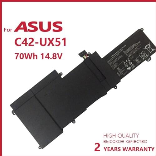 Genuine new C42-UX51 new Original C42-UX51 Laptop Battery For ASUS ZenBook U500 U500V U500VZ UX51 UX51V UX51VZ original batteria