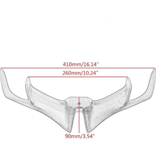 X7AE Motorcycle Front Fairing Aerodynamic Winglets ABS Lower Cover Protection Guard