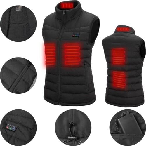 Electric Heated Vest USB Charging 3 Levels Temperature Adjustment Machine Washable Warm Comfortable Heating Vest For Women Men