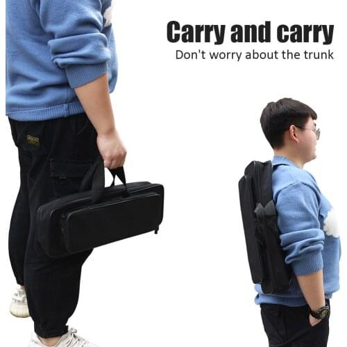 Portable Mini Fishing Bag Leisure Bag Single Layer Oxford Cloth Fishing Tackle Bag Wire Fishing Gear Bag Black