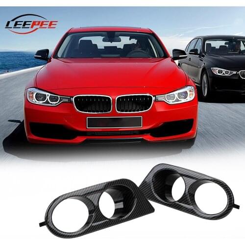 Error Free Car Fog Light Housing Cover Bulb Lamp Shell Hoods Protector Carbon Fiber Replacement Auto Accessories For BMW E46 M3