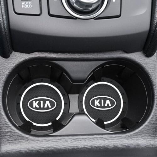1/2PCS Car Cup Holder Non-slip Mat Interior Decoration Car Stying Accessories For KIA Cerato Sportage K2 K3 K5 RIO 3 4 Sorento