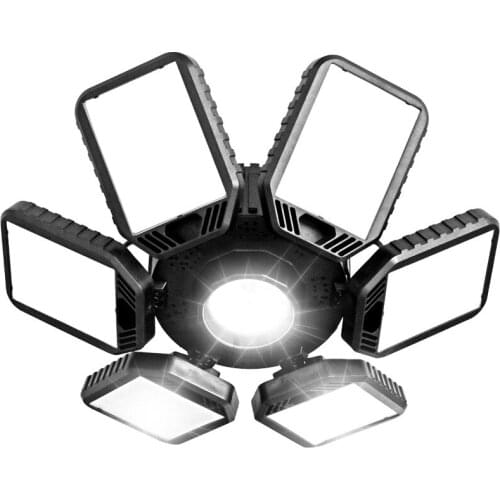 150W LED Garage Lights E27 Screw Port Five-leaf Universal Foldable Bulb