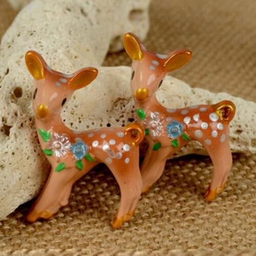 20pcs/lot deer Resin Flatback Cabochon Scrapbook Decoration Hair Bow Center Making 32*42mm