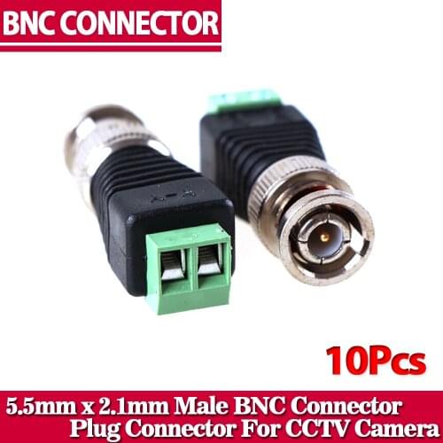 2017 Hot sales ,NINIVISION CCTV Accessories 10Pcs/lot Coaxial Coax BNC Connector Coax BNC Twist for CCTV Camera System