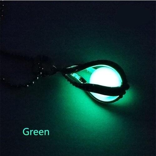 50pcs Fashion Woman Luminous water drop shape necklace Jewelry Night Light Luminous Stone Glow In Dark necklace Party Supplies