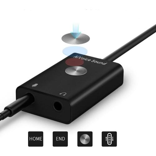 Promotion Sound Card USB Audio Interface USB to Jack 3.5mm 3D Audio Headset Microphone Earphone Adapter for Laptop PC USB Audio