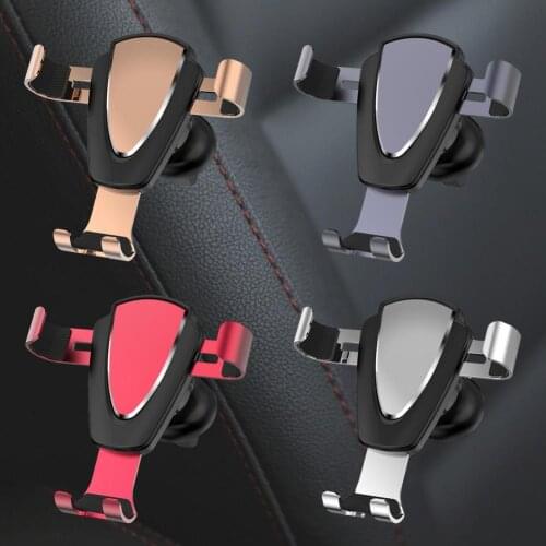 Car Phone Holder Air Vent Gravity Mobile Phone Bracket Air Outlet Cellphone Automatic Cradle For Universal Mobile Phone