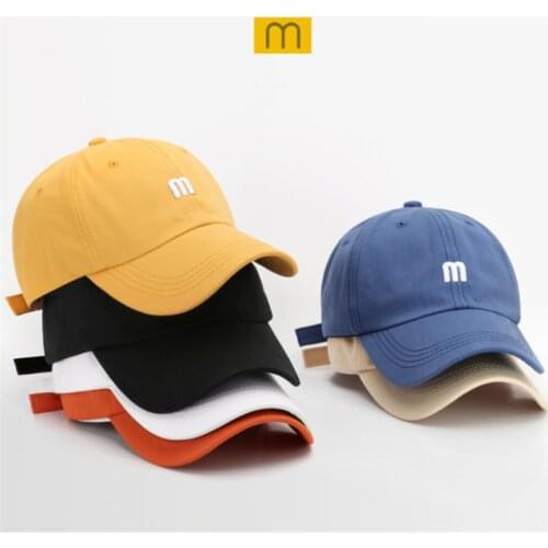 Unisex Letter M Baseball Cap Snapback Cotton Hat Hip Hop Outdoor Summer Hats for Women and Caps for men Adjustable casual Cap