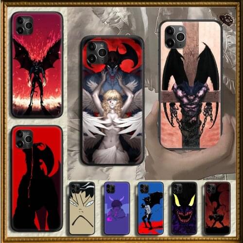 Crybaby DEVILMAN Phone Case Cover Hull For iphone 5 5s se 2 6 6s 7 8 12 mini plus X XS XR 11 PRO MAX black trend hoesjes art