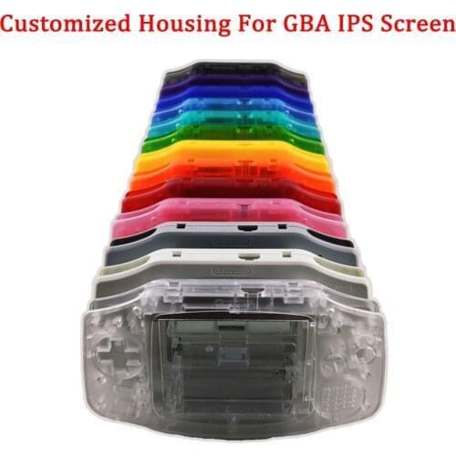 New IPS Housing Shell Case for GBA IPS LCD Screen Kits with new colors shell case for GAMEBOY ADVANCE