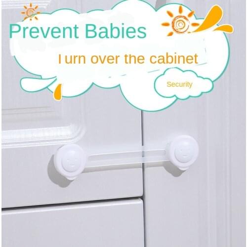 Baby Safety Supplies Cabinet Lock Simple Double Open Child Lock-out Feature Drawer Lengthened Lock Factory Outlet