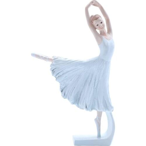 Home Figurines For Interior Decoration Accessories Room Decor Sculpture Ballet Girl Decorative Ornaments Statue Resine Moderne