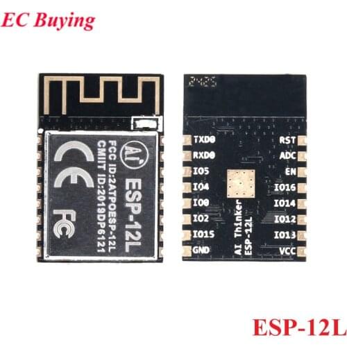 ESP-12 ESP-12L ESP8266 Serial WIFI Wireless Module ESP12 SMD Onboard Anntena 3V-3.6V UART/GPI0/ADC/PWM/SPI/IIC IIC Interface