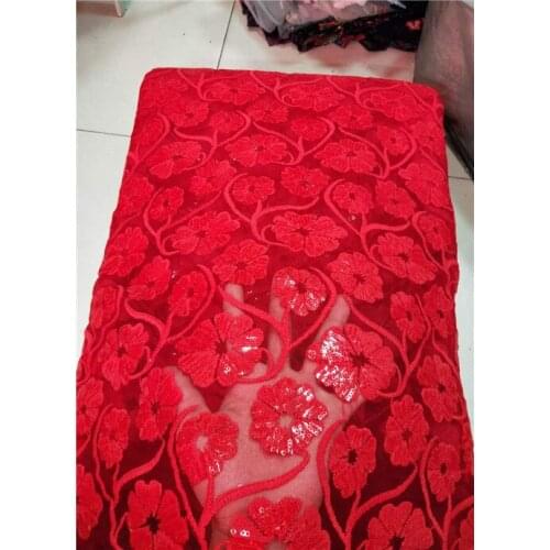 Guipure Embroidery Lace Fabric On Sale Gold Sequin Fabric Material At A Loss African Clothes Gold Sequin Lace red green yellow