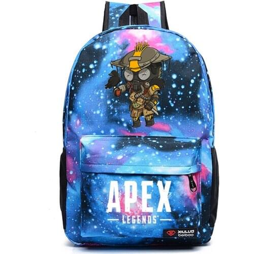 Anime Apex Legends Canvas Backpack Schoolbag Casual High Quality Teenger Packsack Unisex Student Travel Laptop Bag