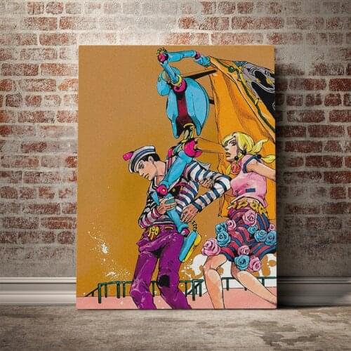Josuke Higashikata Yasuho Hirose JoJolion Canvas poster Painting wall Art decor Living room Bedroom Study Home Decoration Prints