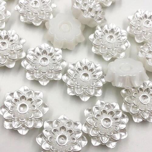 30pcs/pack White Beautiful 20mm Artificial Pearls Beads Garland Flowers DIY Wedding Party Decoration Products Supply