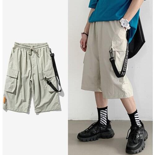 Men Spring Straight Loose Cargo Pants 2020 Mens Casual Japan Style Sweatpants Male Korean Trousers Fashion Oversize