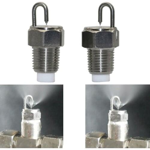 2 Pcs 1/8 Inch Male Thread Ruby Impact Pin Misting Nozzles Garden Irrigation Fogging Humidifying Atomization Sprayers Sprinklers