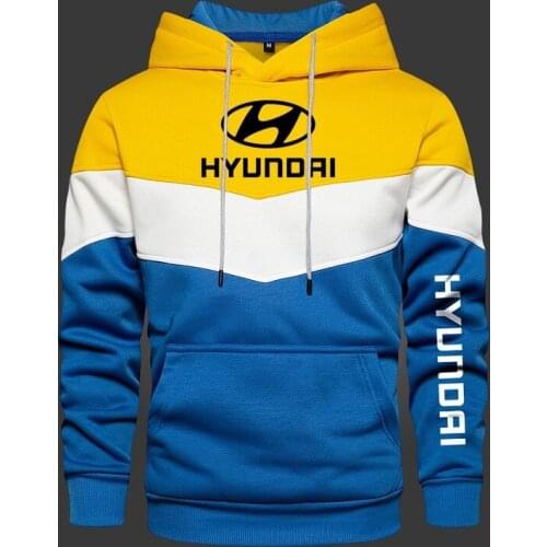 2021 New Mens Hooded Hyunda Fashion Long Sleeve Outwear Autumn Spring Casual Hoodies Fleece Warm Sportswear Thicken Sweatshirts