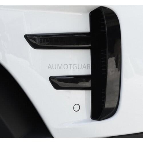 Piano Black air inlet rack decoration trim for Land Rover Discovery 5 2017 2018 Accessories Car Styling