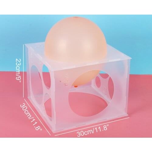 CYUAN 11Holes Plastic Balloon Sizer Box Balloons Size Measurement Tool For Birthday Wedding Party Balloon Arch Column Decoration