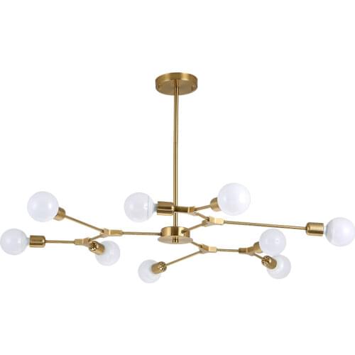 Russian Luxury Molecular Iron Pendant Lights Living Room Decoration Bedroom Hanging Lamps Dinning Room Lights Kitchen LED Decor