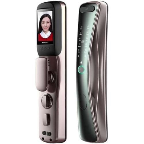 Fingerprint Smart Password Lock IC Card Key Entry Door Door Anti-theft Door Lock Visual Cat Eye Remote Unlock