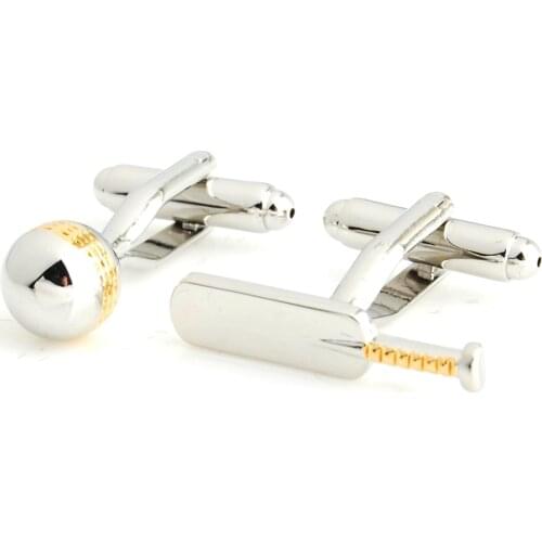 YH-527 Fashion Novelty Cricket Sports Cufflinks- Factory Direct Selling