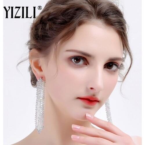 Женские серебрянные серьги Yizili China At AliExpress