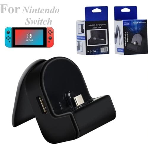 Charging Dock Station Adjustable USB Type-C Video Conversion Charging Charger Base Fast Holder Bracket For Nintend Switch Host
