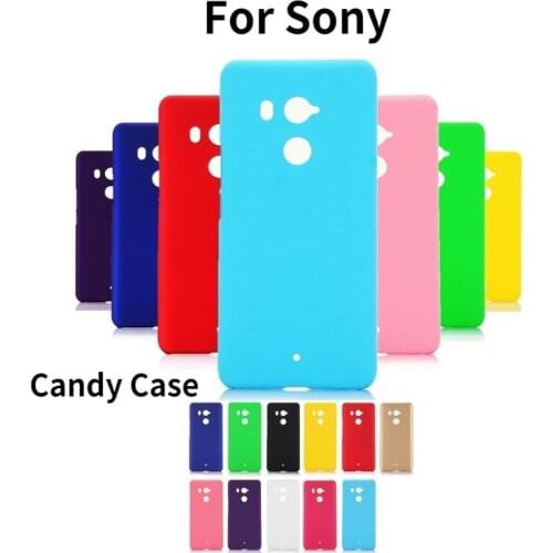 Hard Plastic Case For Sony XA3 XA2 XA1 plus Ultra XZ2 Prime mini L2 XZS XZP L1 X compact E5 XZ Cute Candy Matte Shockproof Case