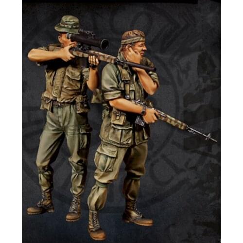 1:35 Resin Figure Model Kit Unassambled Unpainted X265(2 figures)