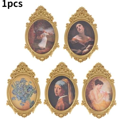 1Pc 1:12 Dollhouse Miniature Photos Painting Mural Wall Picture 35*60mm