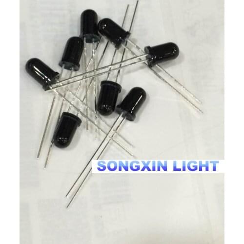 20pcs LED 5mm 940nm IR Infrared Receiving Diode Round Tube Black Light Lamp Receiver 5MM led IR/PT/PD diodes