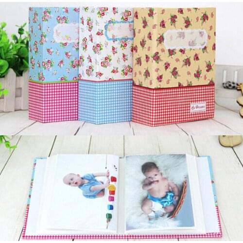 6inch 100-Pocket Flower Cover Photo Album Baby Moment Picture Holder Family Gift