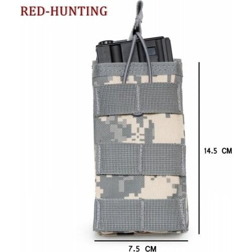 ACU CP Single Airsoft MOLLE Mag Pouch for M4 M16 AR-15 Type Tactical Magazine Pouch Mag Holder