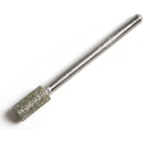 10x 3*6mm Diamond Cylinder Head Burr Drills Needle Rotary Bit for Grinding