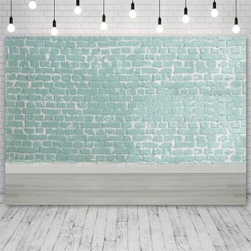 Avezano Photography Backdrops Green Brick Wall Wooden Floor Portrait Backgrounds Photo Studio Photozone Photophone Decor Props